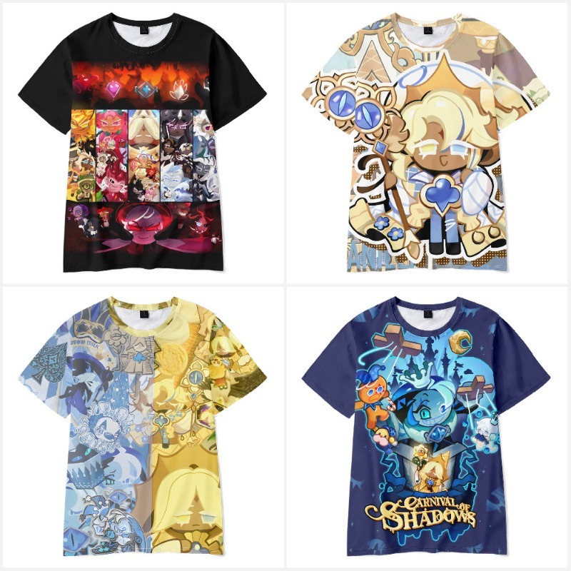 Summer Clothing Gifts - T-shirt Shadow Milk Cookie Anime Game