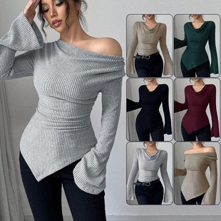 Blusa da donna a maniche lungh - Off Shoulder Blouse recensione e prezzo