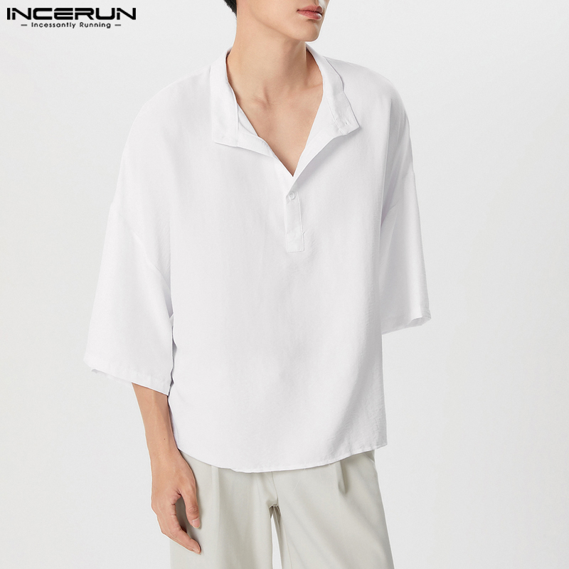 INCERUN Camicia da Uomo Tinta  - Summer Clothing Colors 2026 recensione e prezzo