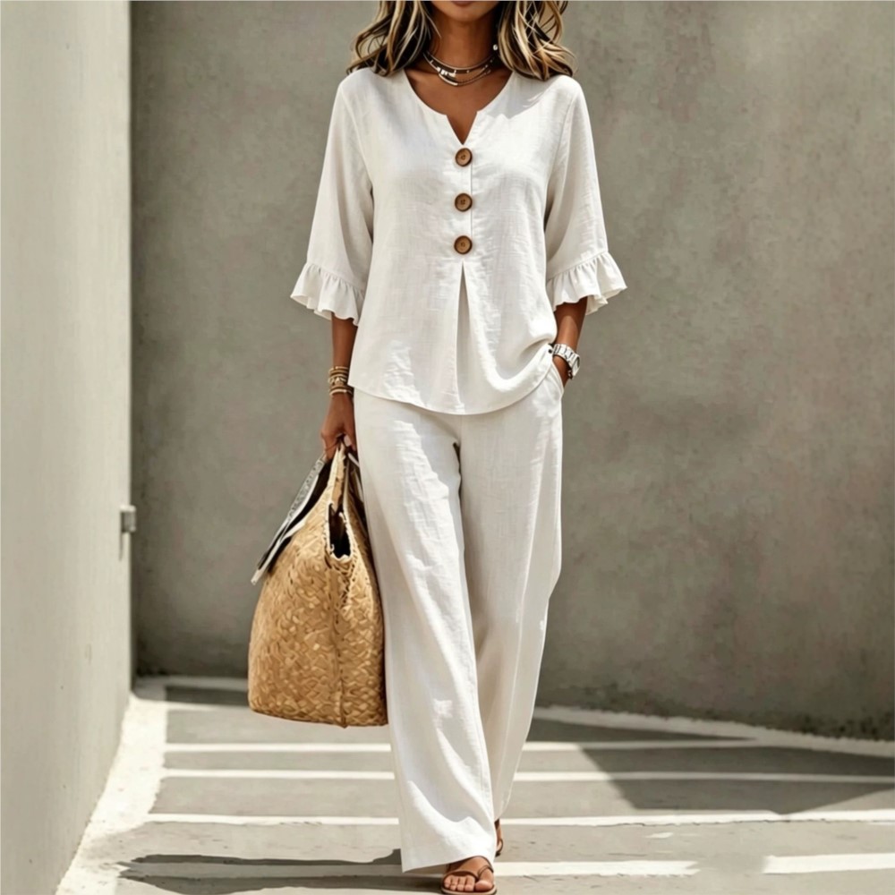 Summer New Button O Neck Lotus - Summer Clothing For Girls recensione e prezzo