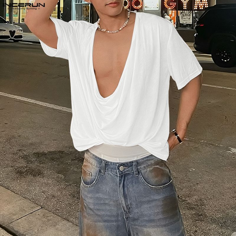 INCERUN T-shirt da uomo a tint - Summer Clothing Colors 2026 recensione e prezzo