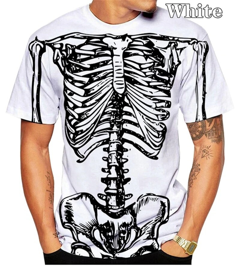 Maglietta con grafica scheletr - Summer Rays Clothing recensione e prezzo